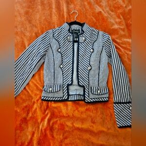 Fusion Striped Navy and White Jacket